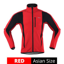 Load image into Gallery viewer, ARSUXEO Winter Warm Up Thermal Fleece Cycling Jacket Bicycle MTB Road Bike Clothing Windproof Waterproof Long Jersey Jersey