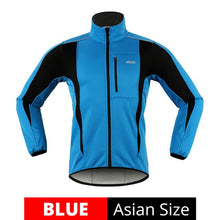 Load image into Gallery viewer, ARSUXEO Winter Warm Up Thermal Fleece Cycling Jacket Bicycle MTB Road Bike Clothing Windproof Waterproof Long Jersey Jersey