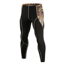 Load image into Gallery viewer, Men's Compression Pants 3D Print Wolf Skull Skinny Leggings Cycling Tights Pants Fitness Joggers Elastic Bodybuilding Pants
